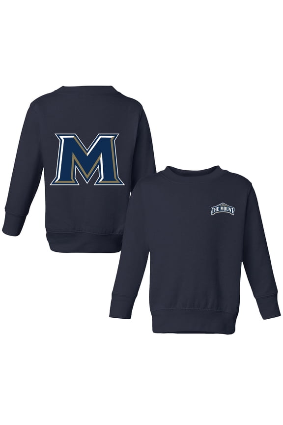 Toddler Chad & Jake Navy Mount St. Mary's Mountaineers Logo Pullover Sweatshirt