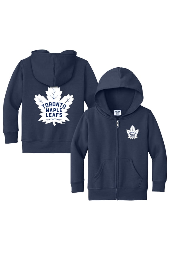 Toddler Chad & Jake Navy Toronto Maple Leafs Logo Full-Zip Hoodie Jacket
