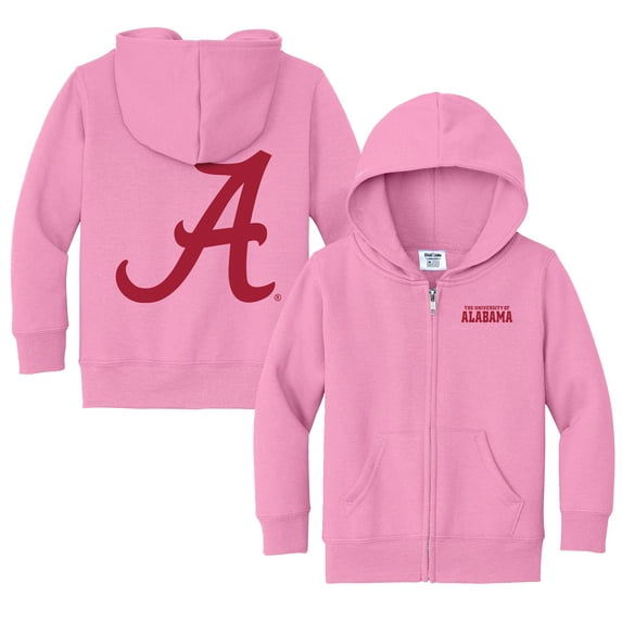 Toddler Chad & Jake Pink Alabama Crimson Tide Logo Full-Zip Hoodie Jacket