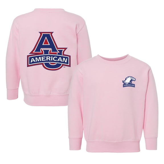 Toddler Chad & Jake Pink American University Eagles Logo Pullover Sweatshirt