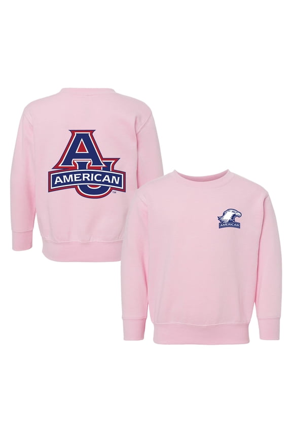 Toddler Chad & Jake Pink American University Eagles Logo Pullover Sweatshirt