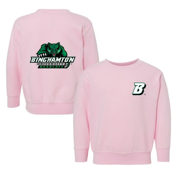 Toddler Chad & Jake Pink Binghamton Bearcats Logo Pullover Sweatshirt