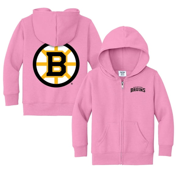 Toddler Chad & Jake Pink Boston Bruins Full-Zip Sweatshirt