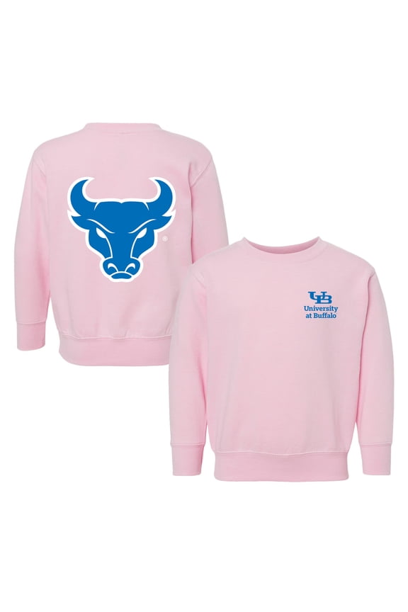 Toddler Chad & Jake Pink Buffalo Bulls Logo Pullover Sweatshirt