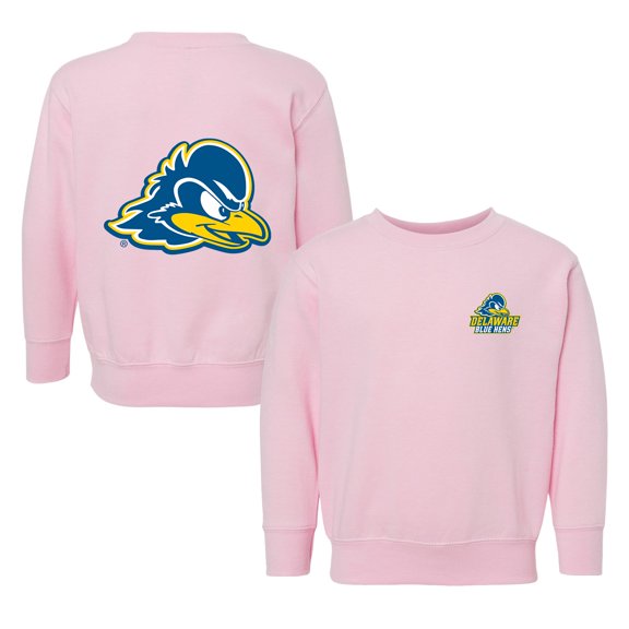 Toddler Chad & Jake Pink Delaware Fightin' Blue Hens Logo Pullover Sweatshirt