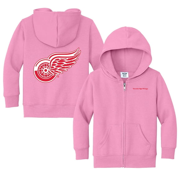 Toddler Chad & Jake Pink Detroit Red Wings Logo Full-Zip Hoodie Jacket