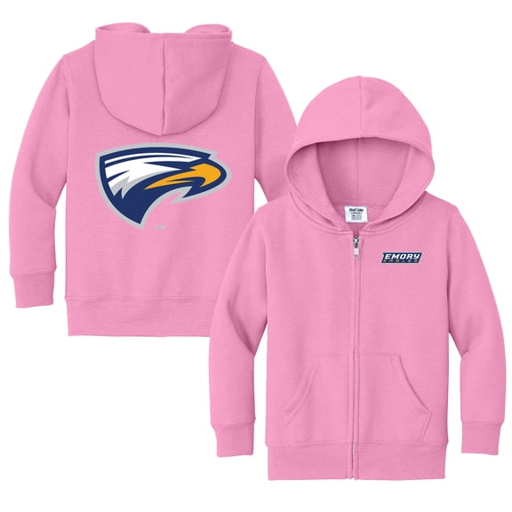 Toddler Chad & Jake Pink Emory Eagles Primary Logo Full-Zip Hoodie