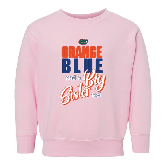 Toddler Chad & Jake Pink Florida Gators Big Sis Sweatshirt