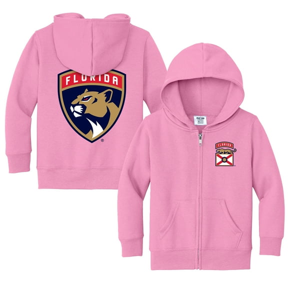 Toddler Chad & Jake Pink Florida Panthers Logo Full-Zip Hoodie Jacket