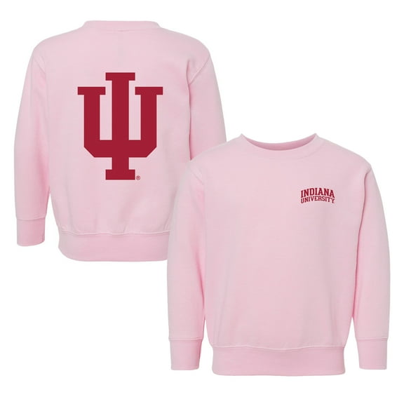 Toddler Chad & Jake Pink Indiana Hoosiers Logo Pullover Sweatshirt