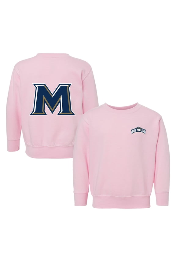 Toddler Chad & Jake Pink Mount St. Mary's Mountaineers Logo Pullover Sweatshirt
