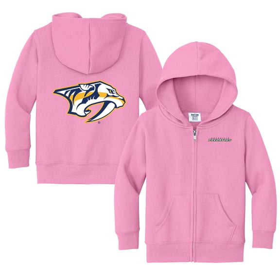 Toddler Chad & Jake Pink Nashville Predators Logo Full-Zip Hoodie Jacket