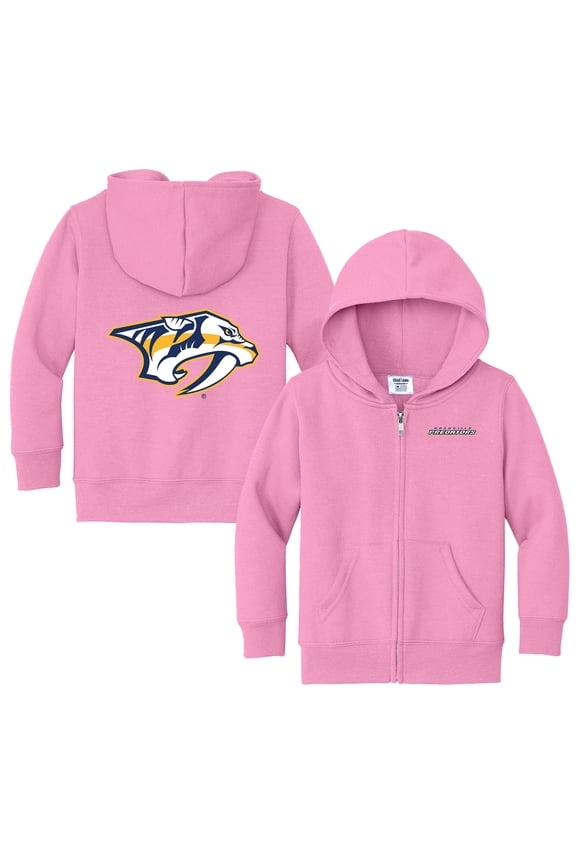 Toddler Chad & Jake Pink Nashville Predators Logo Full-Zip Hoodie Jacket