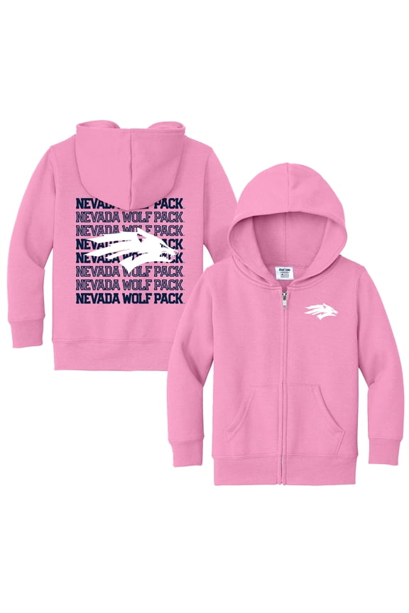 Toddler Chad & Jake Pink Nevada Wolf Pack Retro Full-Zip Hoodie