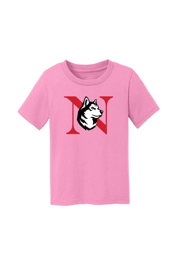 Toddler Chad & Jake Pink Northeastern Huskies Primary Logo T-Shirt