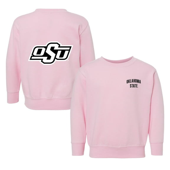 Toddler Chad & Jake Pink Oklahoma State Cowboys Primary Logo Pullover Sweatshirt