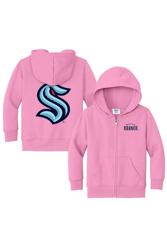 Toddler Chad & Jake Pink Seattle Kraken Logo Full-Zip Hoodie Jacket