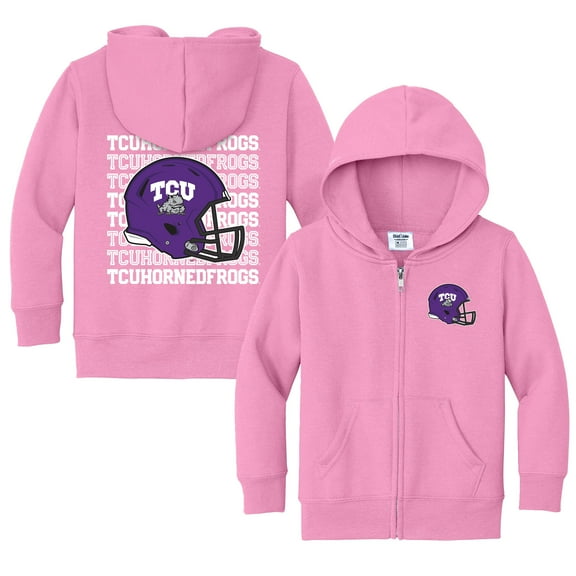 Toddler Chad & Jake Pink TCU Horned Frogs Retro Full-Zip Hoodie