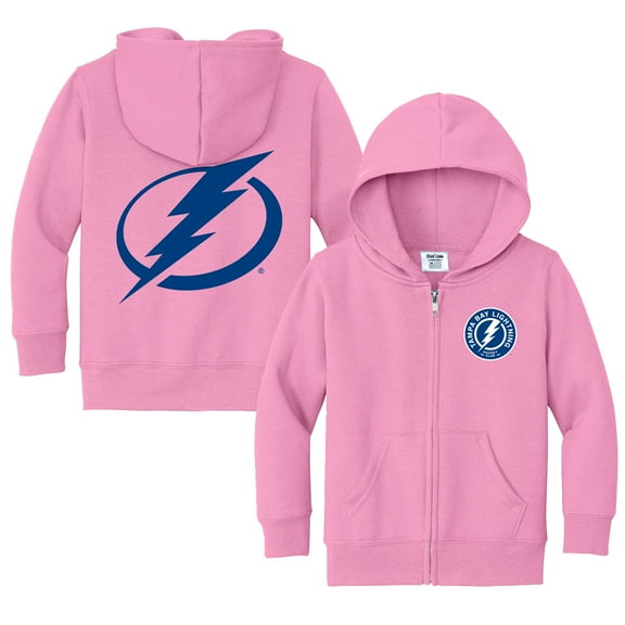 Toddler Chad & Jake Pink Tampa Bay Lightning Logo Full-Zip Hoodie Jacket