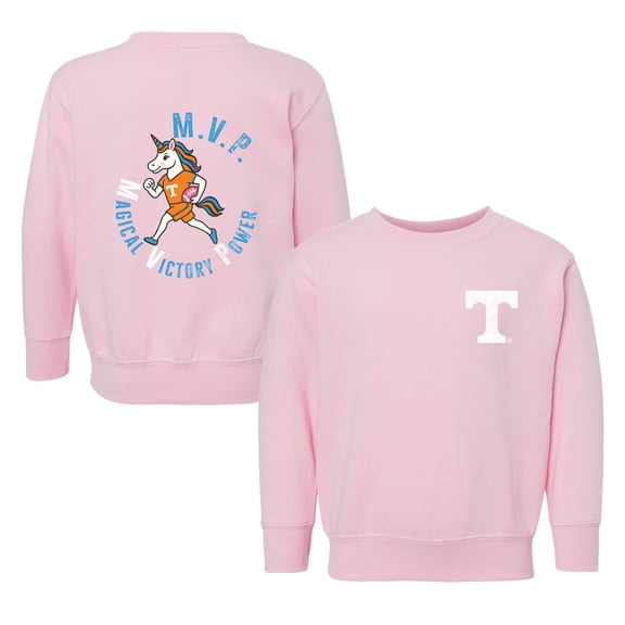 Toddler Chad & Jake Pink Tennessee Volunteers Unicorn Sweatshirt