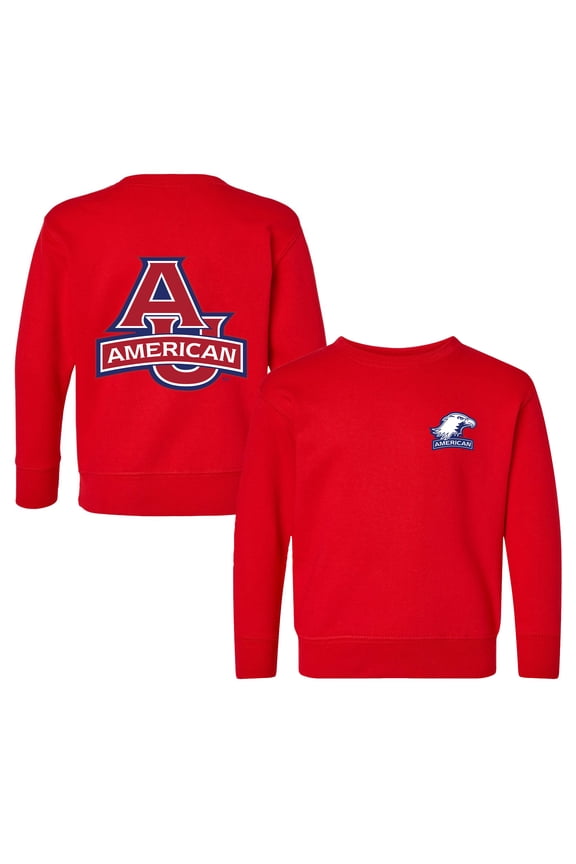 Toddler Chad & Jake Red American University Eagles Logo Pullover Sweatshirt