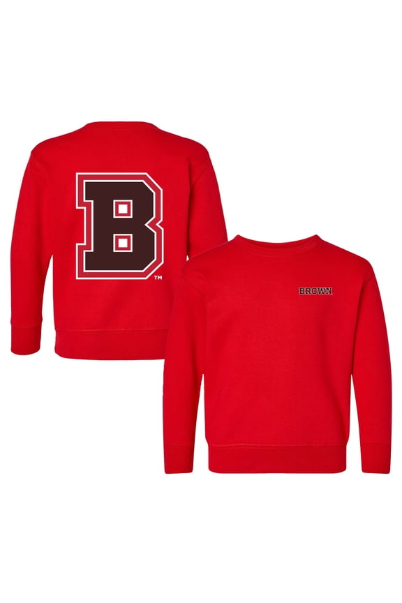 Toddler Chad & Jake Red Brown Bears Logo Pullover Sweatshirt