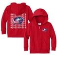 thumbnail image 1 of Toddler Chad & Jake Red Columbus Blue Jackets Full-Zip Retro Hoodie, 1 of 1