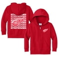 thumbnail image 1 of Toddler Chad & Jake Red Detroit Red Wings Full-Zip Retro Hoodie, 1 of 1