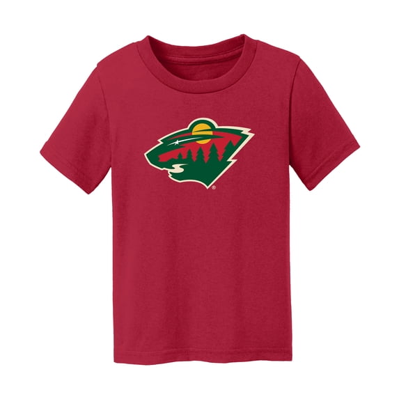 Toddler Chad & Jake Red Minnesota Wild Primary Logo T-Shirt
