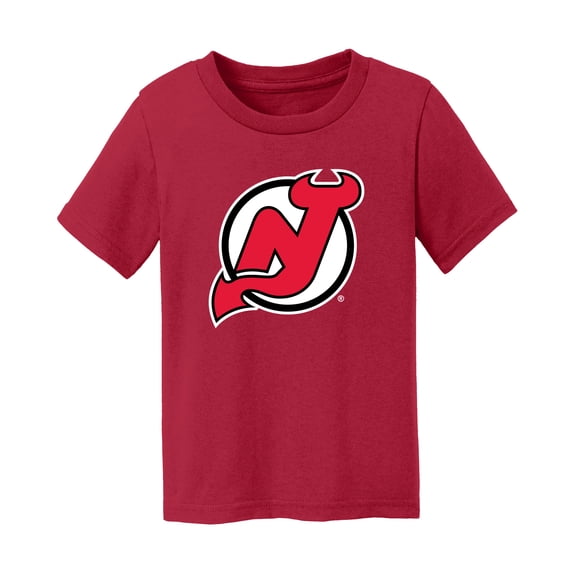 Toddler Chad & Jake Red New Jersey Devils Primary Logo T-Shirt