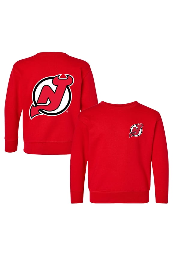 Toddler Chad & Jake Red New Jersey Devils Pullover Sweatshirt