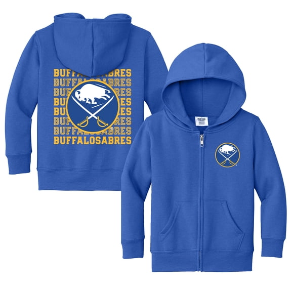 Toddler Chad & Jake Royal Buffalo Sabres Full-Zip Retro Hoodie
