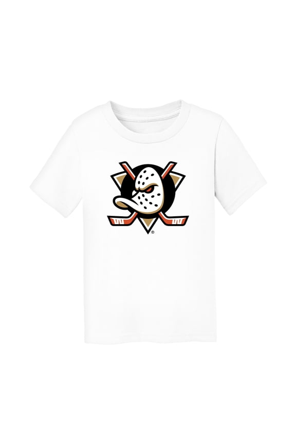 Toddler Chad & Jake White Anaheim Ducks Primary Logo T-Shirt