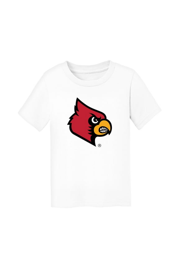 Toddler Chad & Jake White Louisville Cardinals Primary Logo T-Shirt