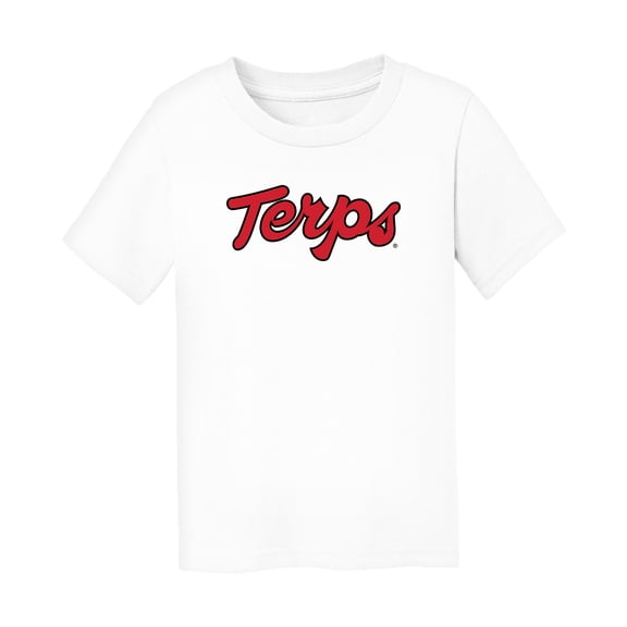 Toddler Chad & Jake White Maryland Terrapins Secondary Logo T-Shirt