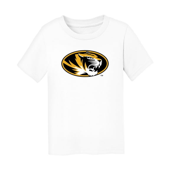Toddler Chad & Jake White Missouri Tigers Primary Logo T-Shirt
