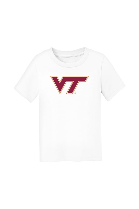 Toddler Chad & Jake White Virginia Tech Hokies Logo T-Shirt
