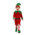 thumbnail image 1 of Toddler Christmas Outfits Boys Long Sleeve Coat Hat Set Festive Dress Outfit Christmas Outfit Kids 110, 1 of 8