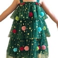 thumbnail image 1 of Toddler Christmas Tutu Dress Baby Girl Sleeveless Layered Princess Tulle Dress 1-2T, 1 of 6
