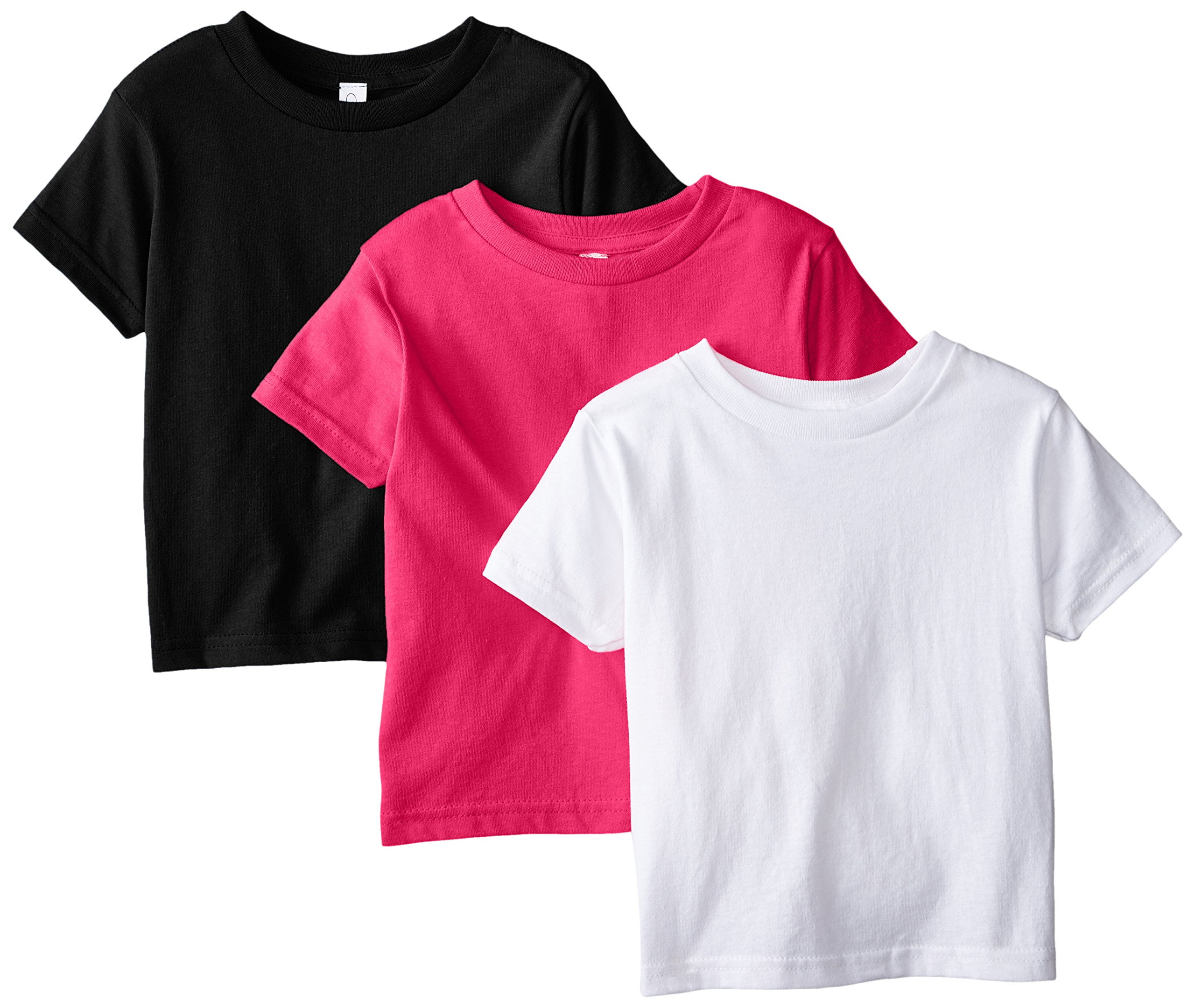 Toddler Clementine Short Sleeve Basic T-Shirt (Pack of 3)