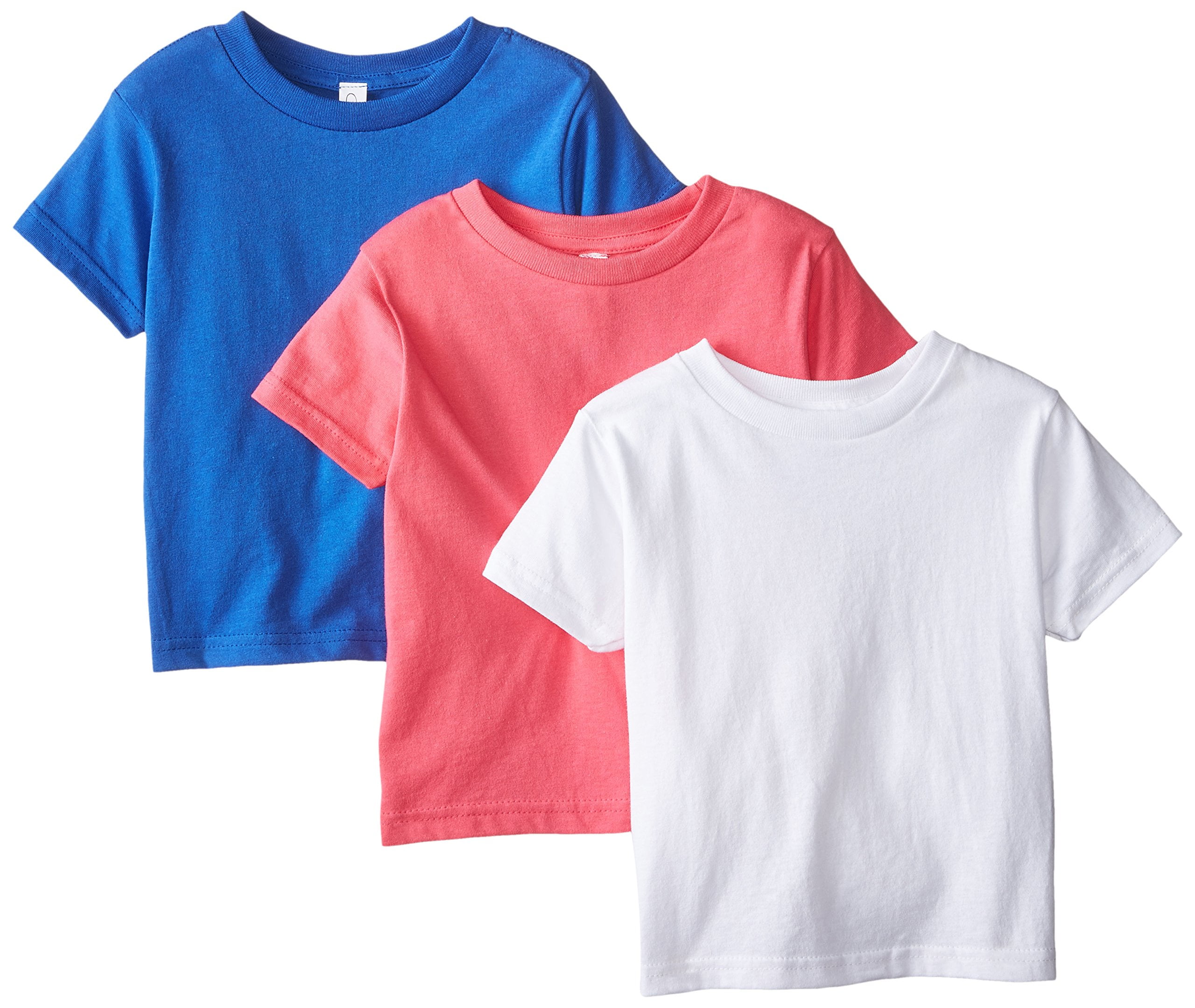 Toddler Clementine Short Sleeve Basic T-Shirt (Pack of 3)