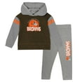 thumbnail image 1 of Toddler Cleveland Browns Club House Long Sleeve Hoodie Top and Leggings Two-Piece Set, 1 of 5