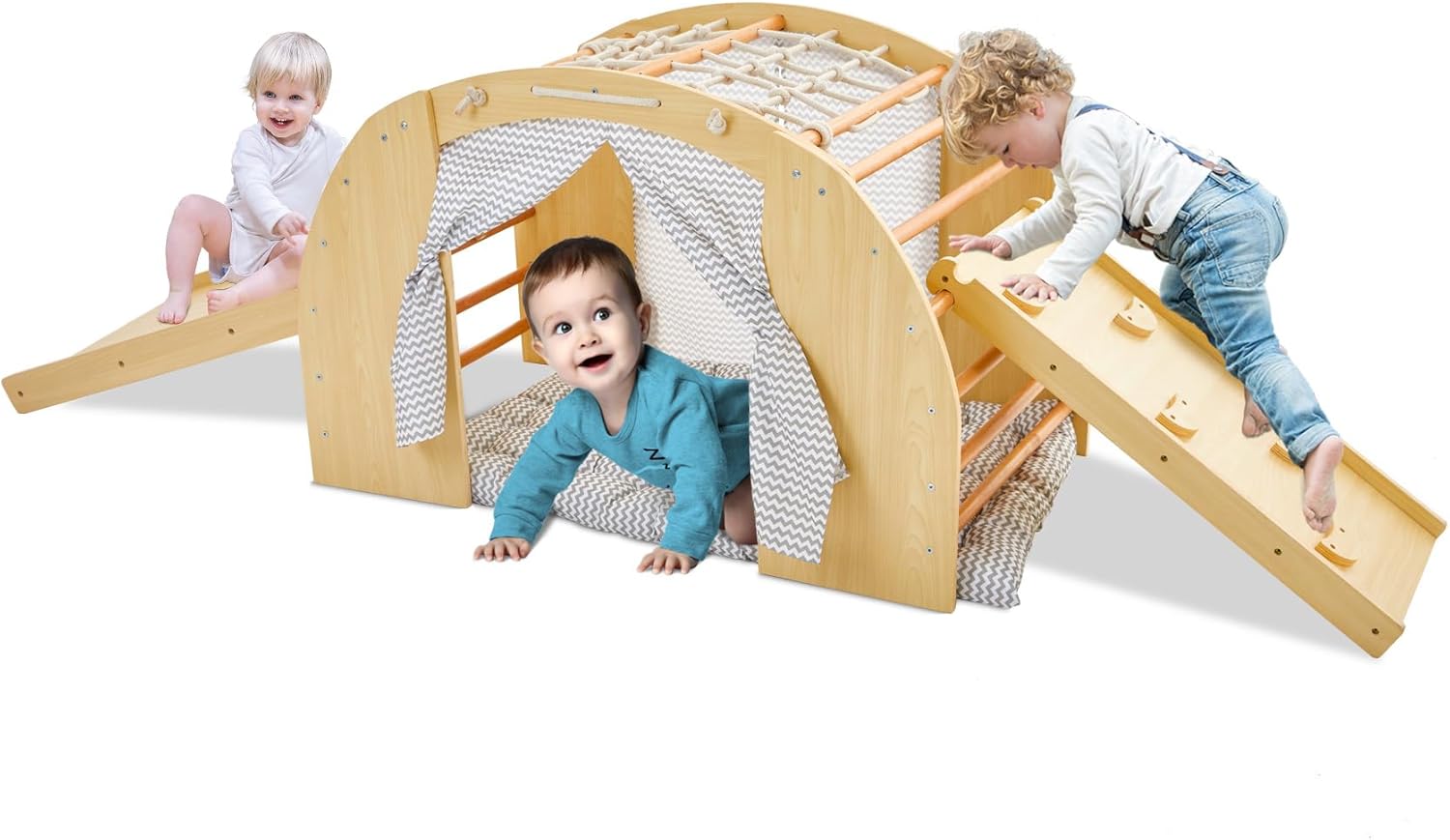 Toddler Climbing Toys 1 Arch Climber with 2 Ramps for Sliding or ...