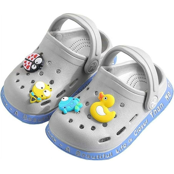 Toddler Clogs Girls Boys Clogs Garden Shoes Cartoon Slides Toddler Sandals Beach Kids Slippers