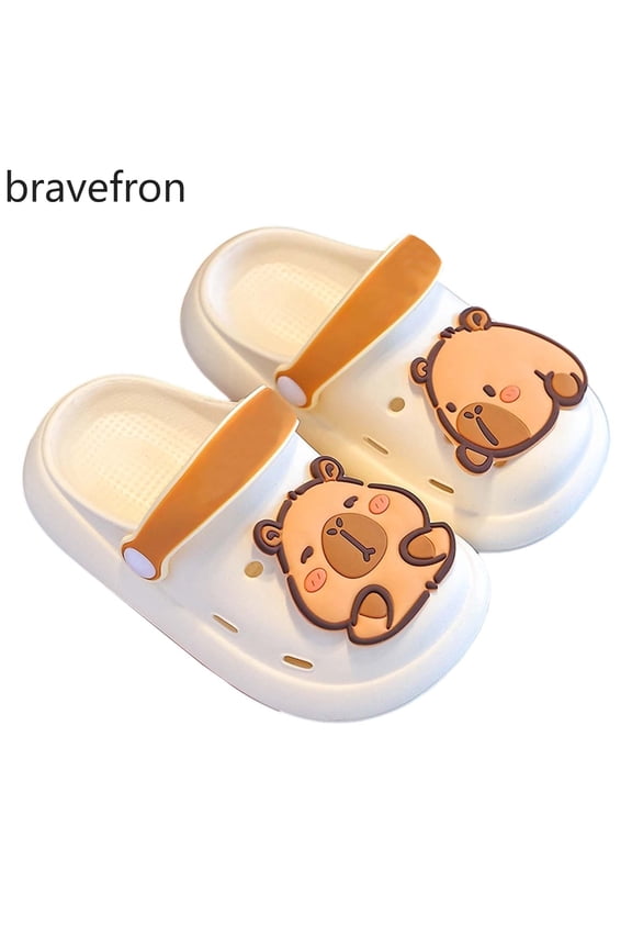 Toddler Clogs Kids Clogs for Girls Boys Classic Graphic on Garden Clogs One-Foot Slide Slipper Waterproof Beach Pool Outdoor Bathing Shower Slippers (Toddler/Little Kids/Big Kids)