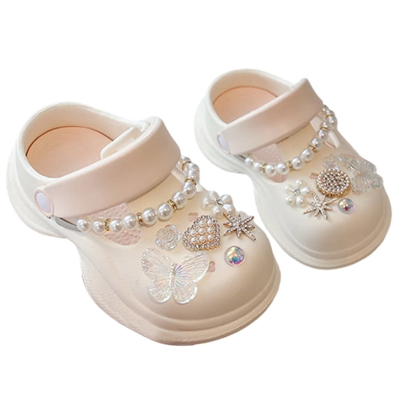 Toddler Clogs Kids Clogs for Girls Boys Classic Graphic on Slides Sandals One-Foot Clogs Slide Slippers Beach Pool Sandals (Toddler/Little Kids/Big Kids)