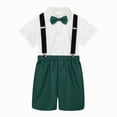 thumbnail image 1 of Toddler Clothes for Boys Baby Shorts CLothes Set Kids Spring Summer Solid Short Sleeved Training 0 6 12 18 24 Months 2T 3T T-Shirt Pocket Pants Outfits&Set Two Pieces, 1 of 6