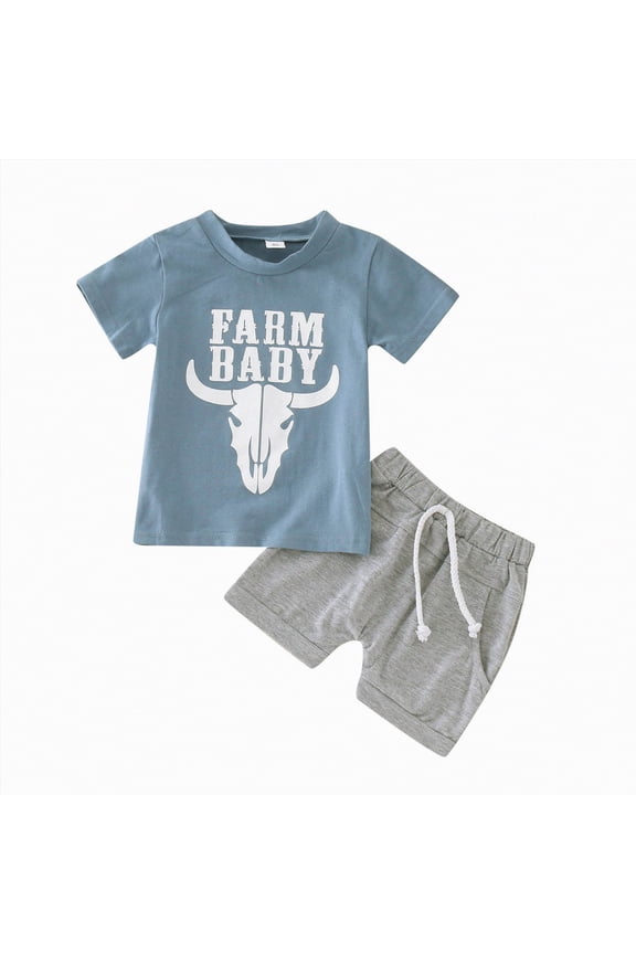 Toddler Clothes for Boys Baby Summer Set Children's Spring Cotton Letter Print Sleeveless Casual 12 18 24 Month 3T 4T 5T New Born Twins Outfits Boys' Clothing Sets Two Pieces