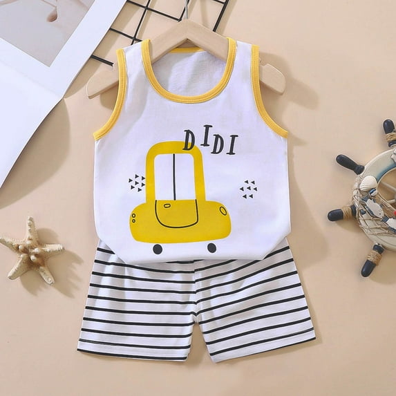 Toddler Clothes For Boys Baby-boys And Toddler Boys Sleeveless Top and Shorts, 2 Pc Set