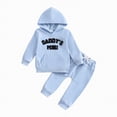 thumbnail image 1 of Toddler Clothes For Boys Spring Fall Letter Print Long Sleeve Elastic Waist 3M 6M 12M 18M 24M 2T 3T Everyday Outfit Set 2 PC, 1 of 8